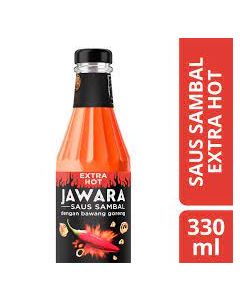 Jawara Chili Sauce Xtra Hot Btl 24x330ml